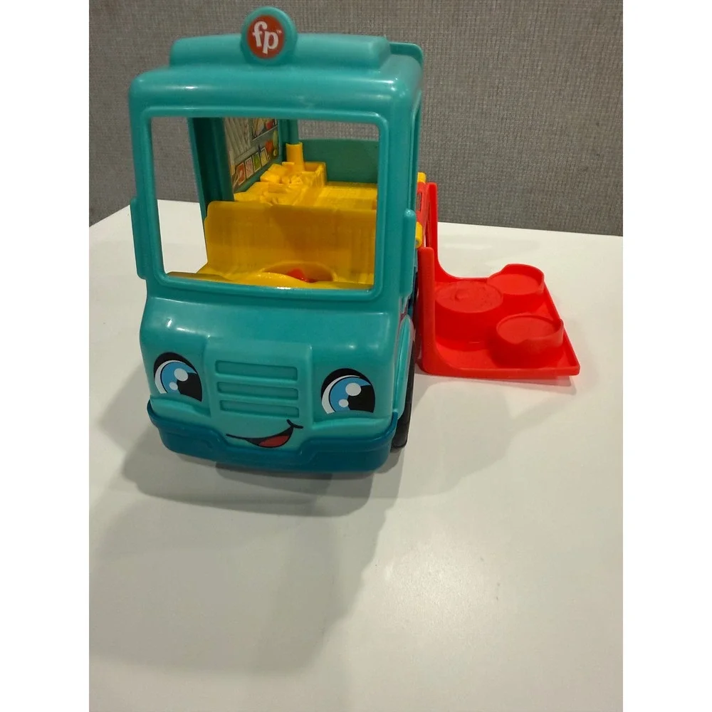Fisher-Price Little People Serve It Up Taco Truck Teal‎ Food Truck WORKS